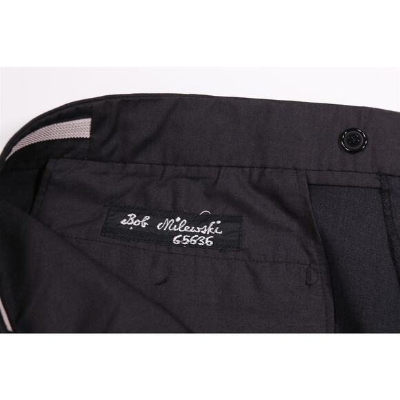 Custom Made Charcoal Gray Super 220's Wool & Cashmere Dress Pants 42x30 - Picture 6 of 7